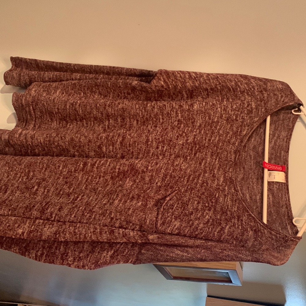 purple sweater